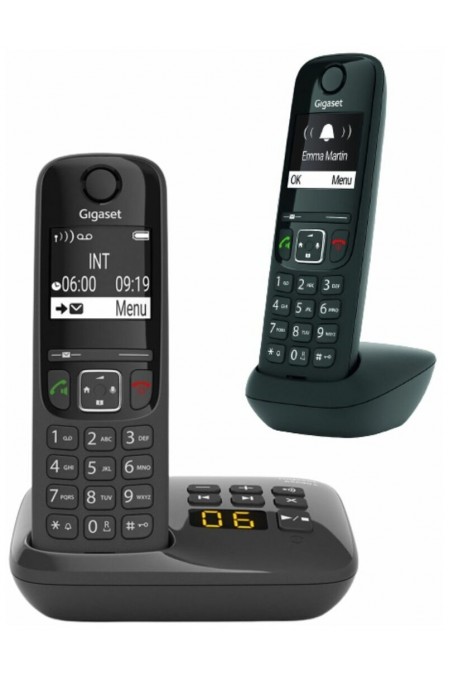 Радиотелефон Gigaset AS690A DUO (черный) 