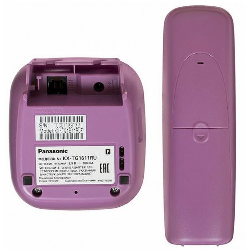 Радиотелефон Panasonic KX-TG1611RUW (белый) 5