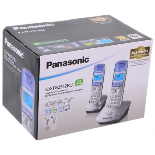 Радиотелефон Panasonic KX-TG2512RUN (платиновый) 5