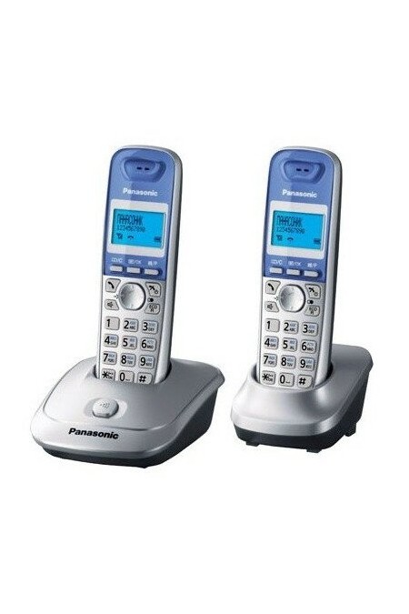 Радиотелефон Panasonic KX-TG2512RUS (серебристый) 