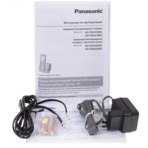Радиотелефон Panasonic KX-TGH220RUB (черный) 9