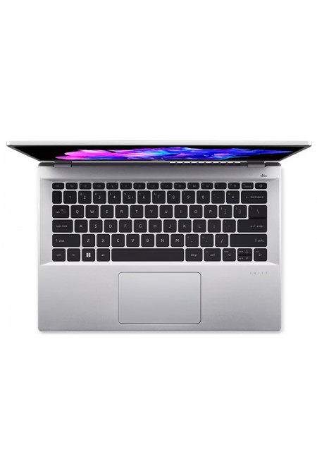 Ноутбук Acer Swift Go SFG14-73-77U8, 14 (2880x1800) IPS/Intel Core Ultra 7 155H/16 ГБ DDR5/1024 ГБ SSD/Intel Arc Graphics/Windows 11 Home (NX.KV4CD.001) (серебристый) 2