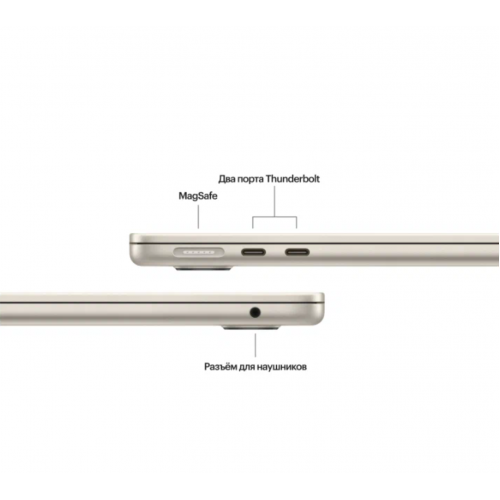 Ноутбук Apple MacBook Air 13 2024 Apple M3, 8192 Mb, 13.6 2560x1664, 256 Gb SSD, MacOS (MRXT3) (звездный свет) 5