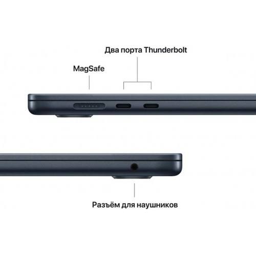 Ноутбук Apple MacBook Air 15 2023 Apple M2, 8-Core, GPU 10-Core, 16GB, 1TB (MQTM3) (полночный) 3