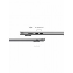 Ноутбук Apple MacBook Air 15 2024 Apple M3, 8192 Mb, 15.3 2880x1864, 512 Gb SSD, MacOS (MRYN3) (серый космос)