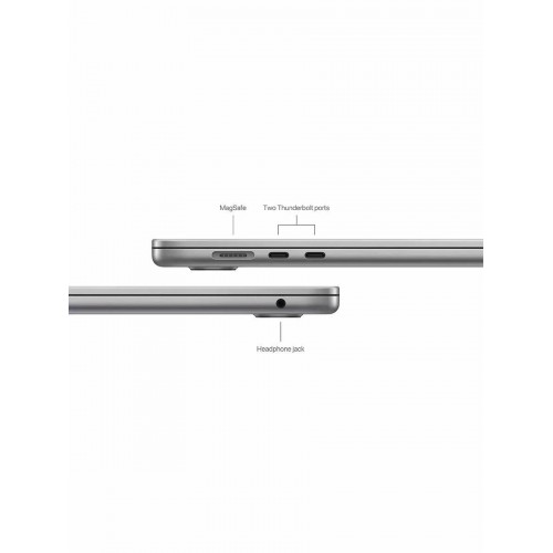 Ноутбук Apple MacBook Air 15 2024 Apple M3, 8192 Mb, 15.3 2880x1864, 512 Gb SSD, MacOS (MRYN3) (серый космос) 