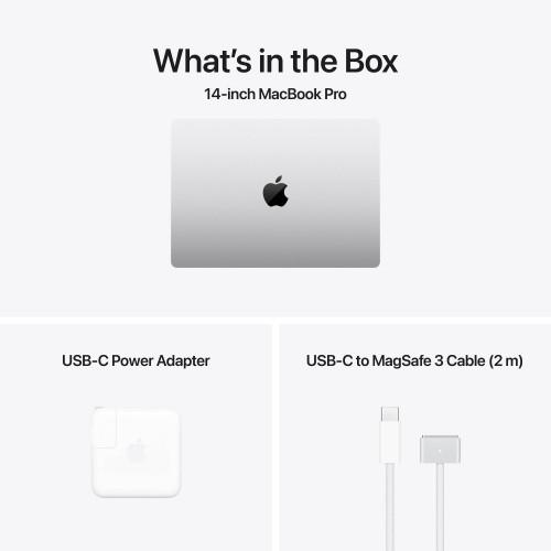 Ноутбук Apple MacBook Pro 14 2024 Apple M4, 16384 Mb, 14.2 3024x1964, 512 Gb SSD, Mac OS (MW2W3) (серебристый) 6