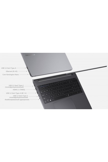 Ноутбук ASUS ExpertBook P3 PM3606CKA-MB0396 AMD Ryzen AI 5 330, 2.0 GHz - 4.5 GHz, 16384 Mb, 16 WUXGA 1920x1200, 512 Gb SSD, DVD нет, AMD Radeon 820M, No OS (90NX0981-M00E00) (серый) 1