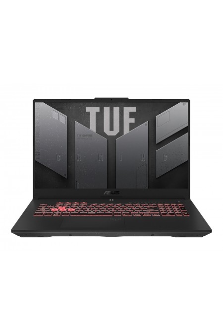 Ноутбук ASUS TUF Gaming A17 FA707NUG-HX182 AMD Ryzen 7 7445HS, 3.2 GHz - 4.7 GHz, 16384 Mb, 17.3&quot Full HD 1920x1080, 512 Gb SSD, DVD нет, nVidia GeForce RTX 4050 6144 Mb, No OS (90NR0EF5-M00AX0) (серый) 