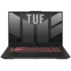 Ноутбук ASUS TUF Gaming A17 FA707NUQ-HX010 AMD Ryzen 7 170, 3.2 GHz - 4.75 GHz, 16384 Mb, 17.3&quot Full HD 1920x1080, 512 Gb SSD, DVD нет, nVidia GeForce RTX 4050 6144 Mb, No OS (90NR0QH5-M000D0) (серый)