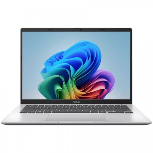 Ноутбук ASUS VivoBook 14 M1407KA-LY028 AMD Ryzen AI 5 340, 2.0 GHz - 4.8 GHz, 16384 Mb, 14 WUXGA 1920x1200, 512 Gb SSD, DVD нет, AMD Radeon Graphics, No OS (90NB15H3-M000X0) (серебристый) 