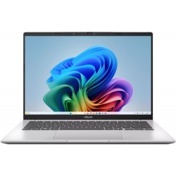 Ноутбук ASUS VivoBook 14 X1407QA-LY043W 14 IPS 1920x1200, Qualcomm Snapdragon X X1-26-100 2.97 ГГц, 16Gb RAM, 512Gb SSD, Windows 11 (90NB1603-M00770) (серебристый)