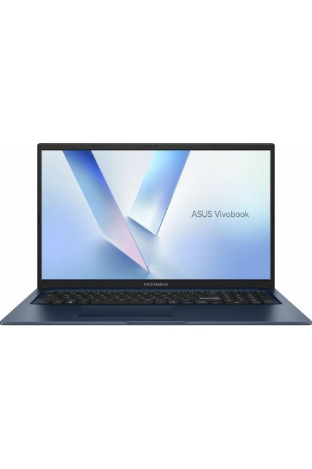 Ноутбук ASUS VivoBook 17 X1704MA-AU035 Intel Core 7 350, 1.5 GHz - 4.8 GHz, 16384 Mb, 17.3&quot Full HD 1920x1080, 512 Gb SSD, DVD нет, Intel Graphics, No OS (90NB17V2-M001D0) (синий) 