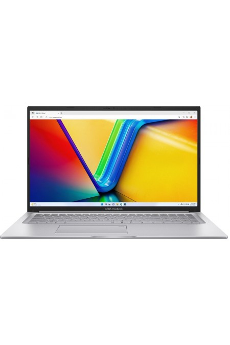 Ноутбук ASUS VivoBook 17 X1704VA-AU1158 Intel Core 7 150U, 1.8 GHz - 5.4 GHz, 16384 Mb, 17.3&quot Full HD 1920x1080, 1000 Gb SSD, DVD нет, Intel Iris Xe Graphics, No OS (90NB13X1-M00RF0) (серебристый) 
