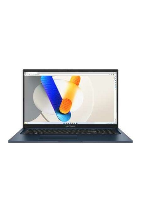 Ноутбук ASUS VivoBook 17 X1704VA-AU1160 Intel Core 5 120U, 1.4 GHz - 5.0 GHz, 16384 Mb, 17.3 Full HD 1920x1080, 512 Gb SSD, Intel Iris Xe Graphics, No OS (90NB13X2-M00RJ0) (синий) 