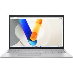 Ноутбук ASUS VivoBook 17 X1704VA-AU398 Intel Core i7 1355U, 1.7 GHz - 5.0 GHz, 16384 Mb, 17.3 Full HD 1920x1080, 1000 Gb SSD, DVD нет, Intel Iris Xe Graphics, Windows 11 Pro (90NB10V1-M00D20_Win11P) (серебристый)
