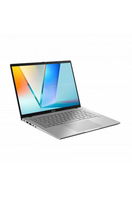 Ноутбук ASUS VivoBook S 14 M3407HA AMD Ryzen 7 260, 3.8 GHz - 5.1 GHz, 16384 Mb, 14&quot WUXGA 1920x1200, 512 Gb SSD, AMD Radeon 780M, Без системы (90NB16E2-M00320) (серебристый) 