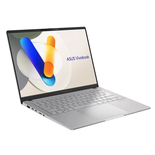Ноутбук ASUS VivoBook S 14 OLED M5406WA-QD127 AMD Ryzen AI 9 365, 2.0 GHz - 5.0 GHz, 24576 Mb, 14.0 2.8K OLED 1920x1200, 1000 Gb SSD, DVD нет, AMD Radeon 880M, No OS (90NB14P1-M007L0) (серебристый) 2