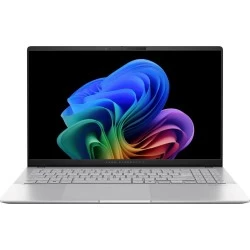 Ноутбук ASUS Vivobook S 15 OLED S5507QA-MA052W Snapdragon X Elite X1E 78 100 32Gb SSD1Tb Qualcomm Adreno 15.6 OLED 3K (2880x1620) Windows 11 Home WiFi BT Cam (90NB14Q2-M00630) (серебристый)