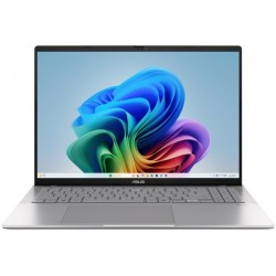 Ноутбук ASUS VivoBook S 16 M3607HA AMD Ryzen 7 260, 3.8 GHz - 5.1 GHz, 16384 Mb, 16&quot 1920x1200, 512 Gb SSD, AMD Radeon 780M, Windows 11 Professional (90NB16F2-M00EF0_Win11P) (серебристый)