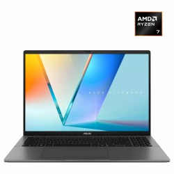 Ноутбук ASUS VivoBook S16 M3607HA-RP244, 16 (1920x1200) IPS 144 Гц/AMD Ryzen 7 260/32 ГБ DDR5/512 ГБ SSD/AMD Radeon Graphics/Windows 11 Pro (90NB16F1-M00ES0_Win11P) (серый)