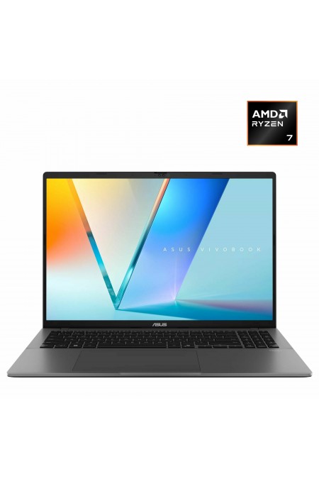 Ноутбук ASUS VivoBook S16 M3607HA-RP244, 16 (1920x1200) IPS 144 Гц/AMD Ryzen 7 260/32 ГБ DDR5/512 ГБ SSD/AMD Radeon Graphics/Windows 11 Pro (90NB16F1-M00ES0_Win11P) (серый) 