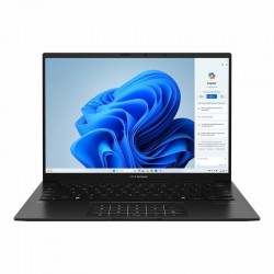 Ноутбук ASUS ZenBook 14 OLED UM3406HA-QD081 AMD Ryzen 7 8840HS, 3.3 GHz - 5.1 GHz, 16384 Mb, 14 Full HD+ 1920x1200, 1000 Gb SSD, AMD Radeon 780M, No OS (90NB1271-M00550) (черный)