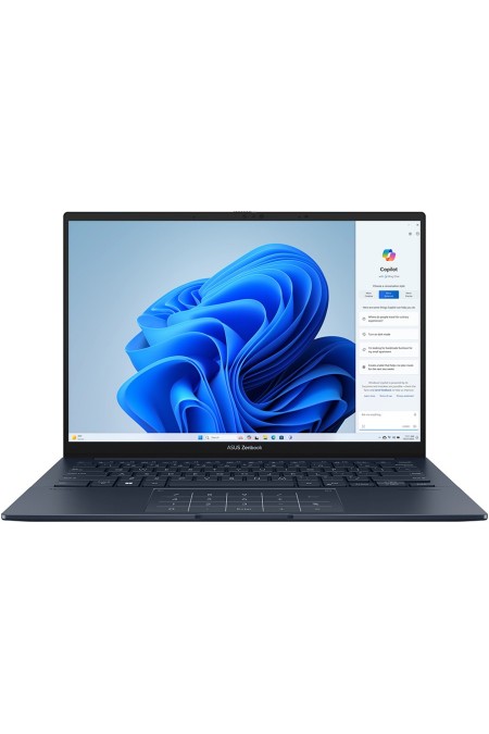 Ноутбук ASUS ZenBook 14 OLED UX3405MA-PP898 Intel Core Ultra 9 185H, 2.3 GHz - 5.1 GHz, 16384 Mb, 14 14 OLED 2880x1800, 1000 Gb SSD, Intel Arc Graphics, No OS (90NB11R1-M01K50) (синий) 