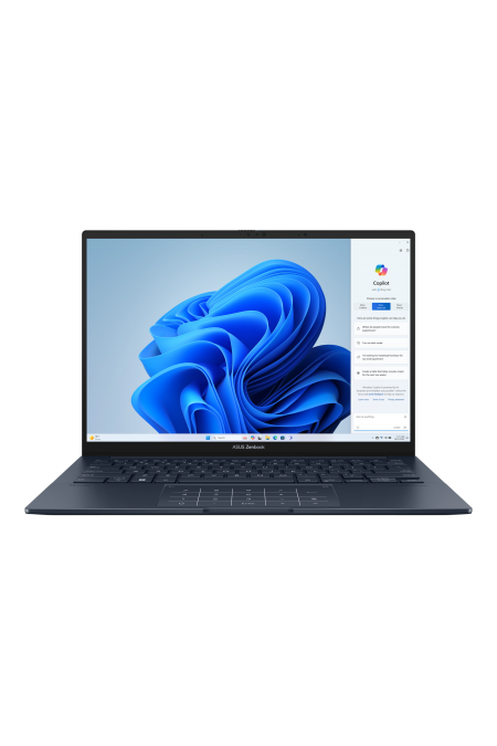 Ноутбук ASUS Zenbook 14 OLED UX3405MA-QD489, 14 (1920x1200) OLED/Intel Ultra 5 125H/16ГБ LPDDR5X/1ТБ SSD/Arc Graphics/Без ОС (90NB11R1-M00ST0) (синий) 