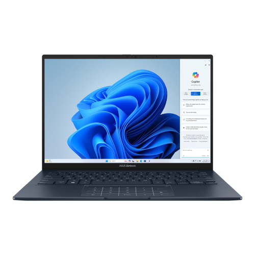 Ноутбук ASUS Zenbook 14 OLED UX3405MA-QD489, 14 (1920x1200) OLED/Intel Ultra 5 125H/16ГБ LPDDR5X/1ТБ SSD/Arc Graphics/Без ОС (90NB11R1-M00ST0) (синий) 