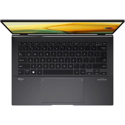 Ноутбук ASUS Zenbook 14 UM3402YA-KP854 Ryzen 5 7430U 16Gb SSD512Gb AMD Radeon 14 IPS WQXGA (2560x1600) noOS WiFi BT Cam Bag (90NB0W95-M01KZ0) (черный) 8