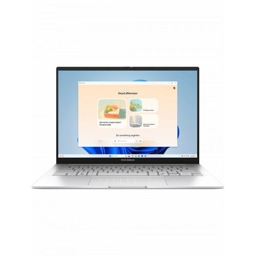 Ноутбук ASUS ZenBook 14 UX3405CA-QL573 Intel Core Ultra 5 225H, 1.7 GHz - 4.9 GHz, 16384 Mb, 14 WUXGA 1920x1200 OLED Touch, 1000 Gb SSD, Intel Arc Graphics, No OS (90NB14W4-M00UF0) (серебристый) 