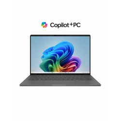 Ноутбук ASUS ZenBook A14 UX3407QA-QD267W Qualcomm Snapdragon X X1-26-100, 2.97 GHz, 16384 Mb, 14 WUXGA OLED 1920x1200, 512 Gb SSD, Qualcomm Adreno, Windows 11 Home (90NB1502-M00DN0) (серый)