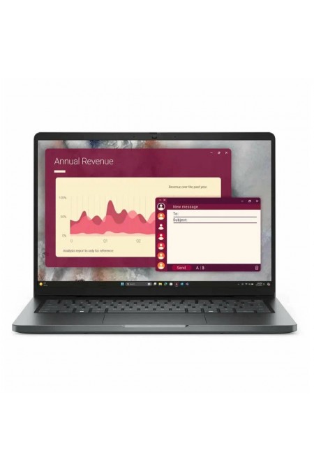 Ноутбук Dell Pro 14 Intel Core 7 250U, 1.8 GHz - 5.4 GHz, 32768 Mb, 14&amp quot FHD+ 1920x1200, 1000 Gb SSD, Intel Xe Graphics, Windows 11 Professional (Pro14-7213) (серебристый) 