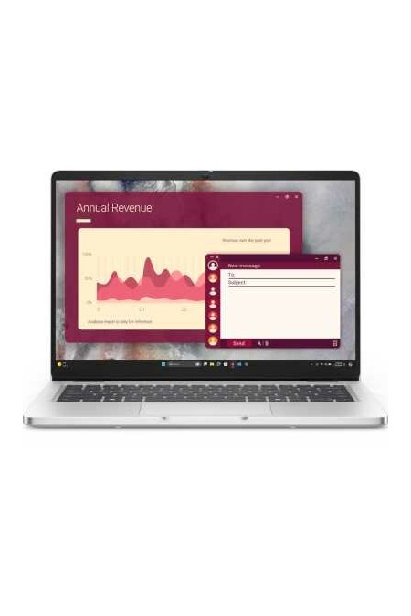 Ноутбук DELL Pro 14 Intel Core 7 255U, 1.7 GHz - 4.7 GHz, 16384 Mb, 14&quot FHD+ 1920x1200, 512 Gb SSD, Intel Graphics, Linux (Pro14-7653) (серебристый) 