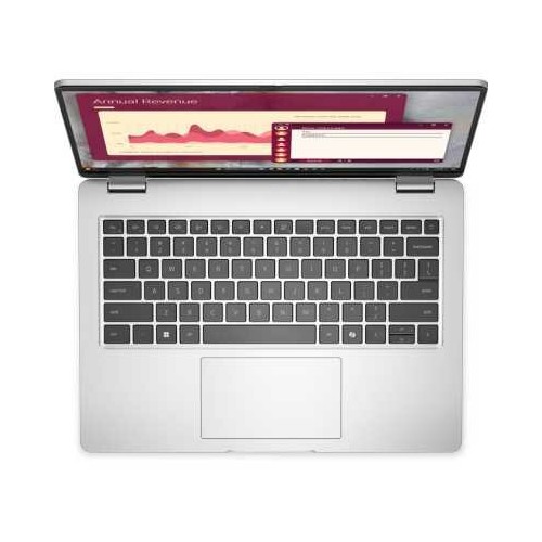 Ноутбук DELL Pro 14 Intel Core 7 255U, 1.7 GHz - 4.7 GHz, 16384 Mb, 14&quot FHD+ 1920x1200, 512 Gb SSD, Intel Graphics, Linux (Pro14-7653) (серебристый) 2