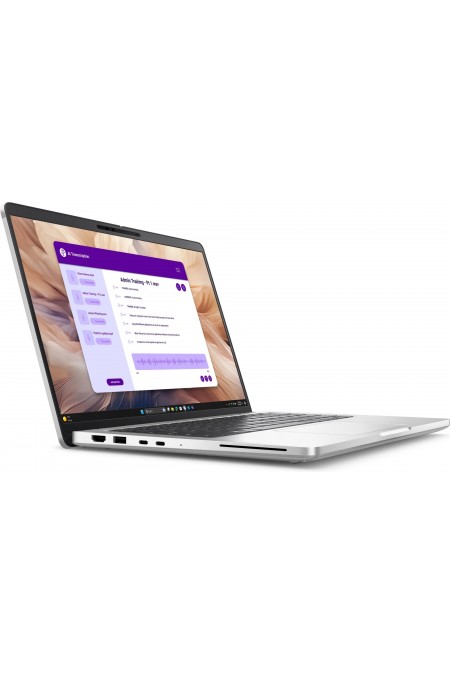 Ноутбук DELL Pro 14 Plus Intel Core Ultra 7 265U, 2.1 GHz - 5.3 GHz, 32768 Mb, 14 FHD+ 1920x1200, 1000 Gb SSD, Intel Graphics, Linux (PRO14PL-7315) (серый) 2