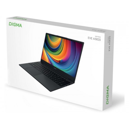 Ноутбук Digma EVE A5820 Ryzen 3 3200U 16Gb SSD512Gb AMD Radeon 15.6 IPS FHD (1920x1080) Windows 11 Professional WiFi BT Cam 4500mAh (DN15R3-ADXW01) (черный) 4