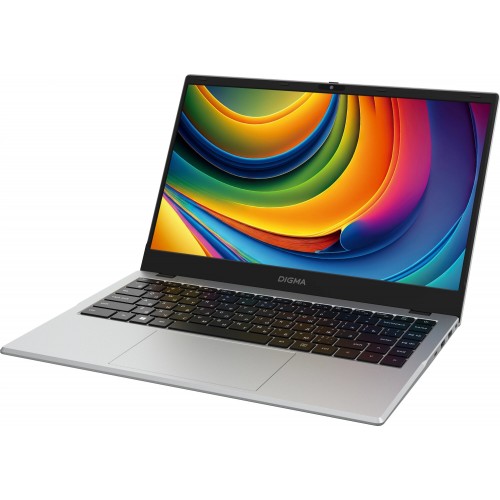 Ноутбук Digma EVE C4801 N100 8Gb SSD256Gb Intel UHD Graphics 14 IPS FHD (1920x1080) Windows 11 Professional WiFi BT Cam 5900mAh (DN14N1-8CXW01) (серебристый) 1