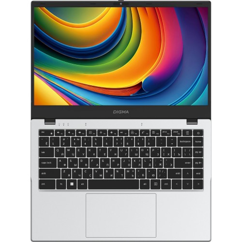 Ноутбук Digma EVE C4801 N100 8Gb SSD256Gb Intel UHD Graphics 14 IPS FHD (1920x1080) Windows 11 Professional WiFi BT Cam 5900mAh (DN14N1-8CXW01) (серебристый) 3
