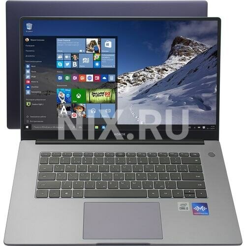 Ноутбук Honor MagicBook X14 2025 Intel Core i3 1315U, 1.2 GHz - 4.5 GHz, 8192 Mb, 14 WUXGA 1920x1200, 512 Gb SSD, DVD нет, Intel UHD Graphics, No OS (5301ALXB) (серый) 6