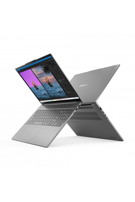 Ноутбук Lenovo IdeaPad Slim 5 16AHP10 AMD Ryzen 7 8845HS, 3.8 GHz - 5.1 GHz, 16384 Mb, 16 2.8K OLED 2880x1800, 512 Gb SSD, AMD Radeon 780M, No OS (83HW000CRK) (серый) 