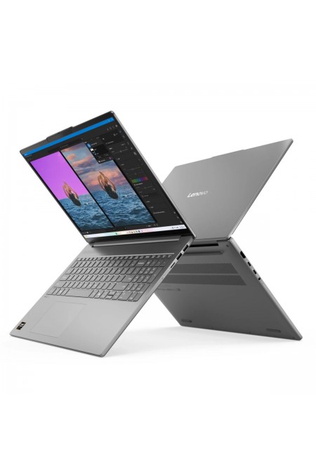 Ноутбук Lenovo IdeaPad Slim 5 16AKP10 AMD Ryzen AI 5 340, 2.0 GHz - 4.8 GHz, 16384 Mb, 16 2.8K OLED 2880x1800, 512 Gb SSD, AMD Radeon 840M, No OS (83HY000PRK) (серый) 4
