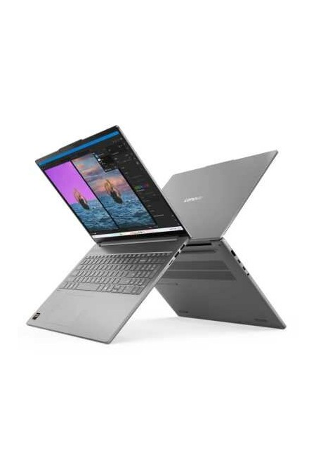Ноутбук Lenovo IdeaPad Slim 5 16AKP10 AMD Ryzen AI 7 350, 2.0 GHz - 5.0 GHz, 16384 Mb, 16 2.8K OLED 2880x1800, 512 Gb SSD, AMD Radeon 860M, No OS (83HY000RRK) (серый) 2