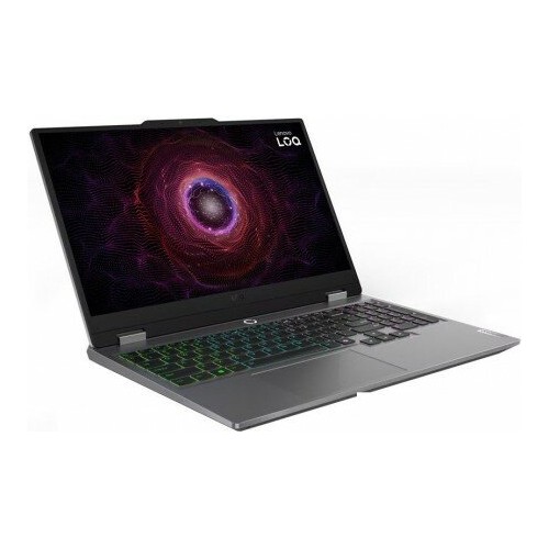 Ноутбук Lenovo LOQ 15ARP9 AMD Ryzen 5 7235HS, 3.2 GHz - 4.2 GHz, 16384 Mb, 15.6 Full HD 1920x1080, 512 Gb SSD, nVidia GeForce RTX 3050 6144 Mb, No OS (83JC005GRK) (серый) 