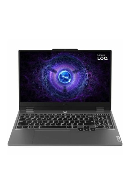 Ноутбук Lenovo LOQ 15IRX9 Intel Core i7 13650HX, 2.6 GHz - 4.9 GHz, 16384 Mb, 15.6 Full HD 1920x1080, 512 Gb SSD, nVidia GeForce RTX 4050 6144 Mb, No OS (83DV01CTSA) (серый) 