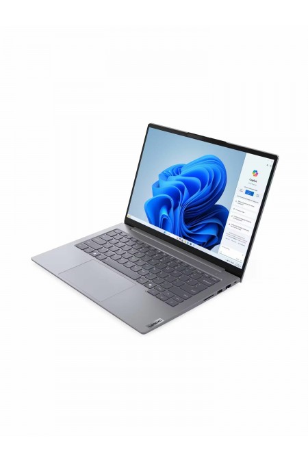 Ноутбук Lenovo ThinkBook 14 G7 AHP AMD Ryzen 7 8745H, 3.6 GHz - 5.1 GHz, 16384 Mb, 14 2.8K 2880x1800, 512 Gb SSD, AMD Radeon 780M, Windows 11 Professional (21MT0006CD_PRO) (серый) 3