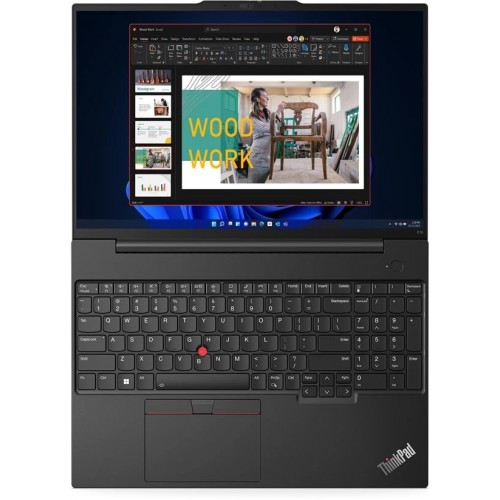 Ноутбук Lenovo ThinkPad E16 Gen 1 AMD Ryzen 5 7530U, 2.0 GHz - 4.5 GHz, 16384 Mb, 16 WUXGA 1920x1200, 512 Gb SSD, AMD Radeon Graphics, DOS (21JTS0A200) (черный) 