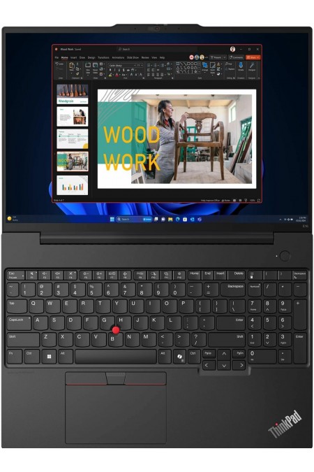 Ноутбук Lenovo ThinkPad E16 Gen 2 AMD Ryzen 5 7535HS, 3.3 GHz - 4.55 GHz, 16384 Mb, 16&amp quot WUXGA 1920x1200, 512 Gb SSD, AMD Radeon 660M, Windows 11 Professional (21M5S0J500_Win11P) (черный) 3