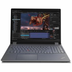Ноутбук Lenovo ThinkPad P16 Gen 2 Intel Core i7 14700HX, 2.1 GHz - 5.5 GHz, 16384 Mb, 16&quot WUXGA 1920x1200, 512 Gb SSD, nVidia RTX 2000 8192 Mb, Windows 11 Professional (21FBA0R7CD) (серый)